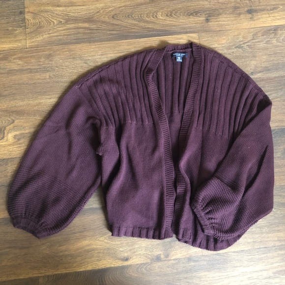 american eagle purple sweater